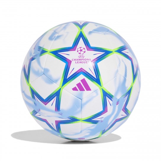 Bola Adidas UCL Training - Branco/Azul/Rosa